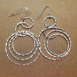 Italian Sterling Silver .925 Hoop Earrings